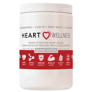 Heart Wellness, works to restore Heart Health, normalize Blood Pressure, Reduce Inflammation. Nitric Oxide Booster!