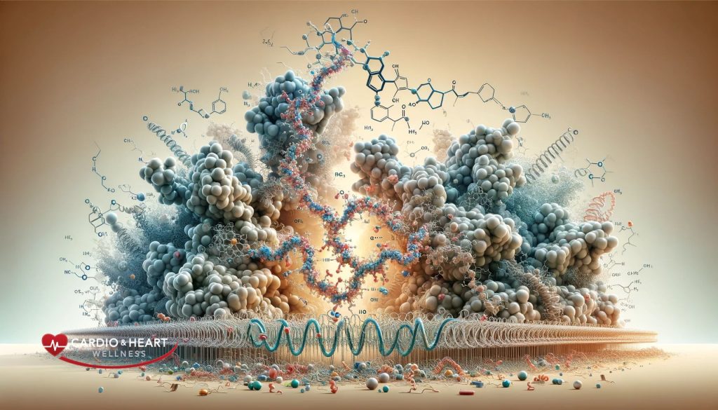 Illustration of nitric oxide synthase enzyme converting L-arginine to nitric oxide